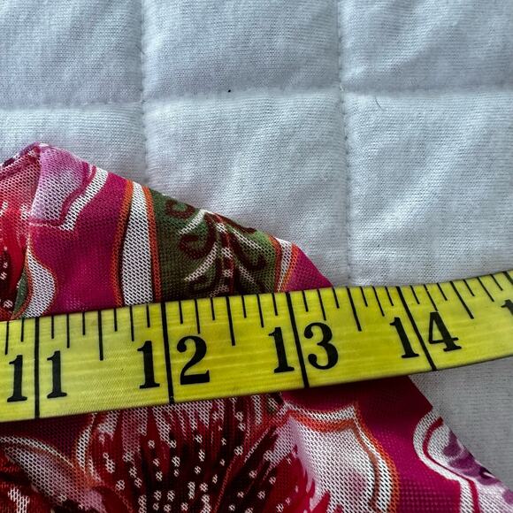 Jade Johnny Was Top Womens Small Pink Gloriana Mesh Tee Fitted Feminine Coquette - Picture 13 of 14